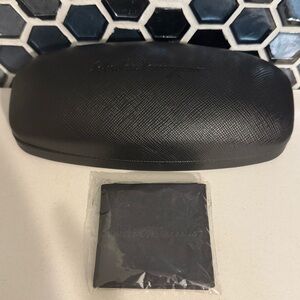 Salvatore Ferragamo Black Sunglasses Hard Case